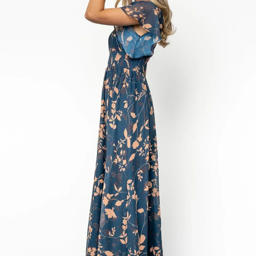 Baltic Born Lynlee Metallic Maxi Dress | Topaz Size LL - Picture 5 of 5